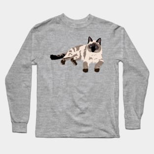 Siamese Cat Long Sleeve T-Shirt